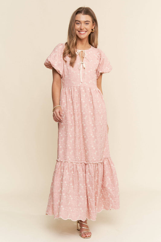 Tiana Floral Embroidered Dress