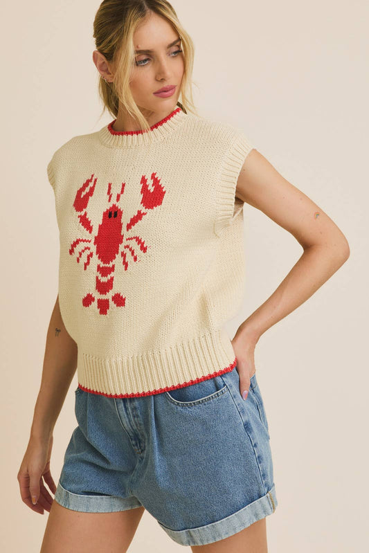 Marina Lobster Knit Sweater