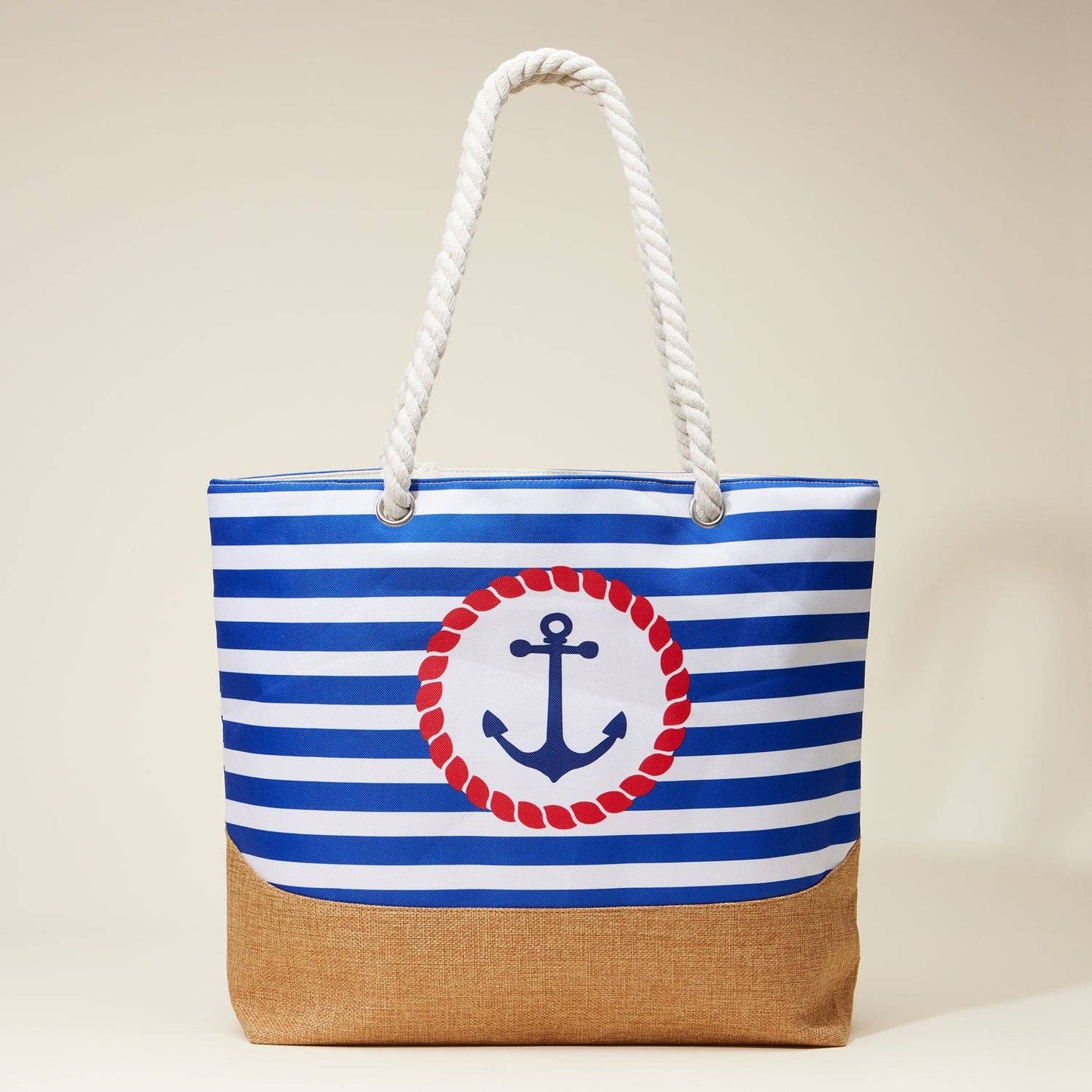 Anchor & Stripe Beach Tote