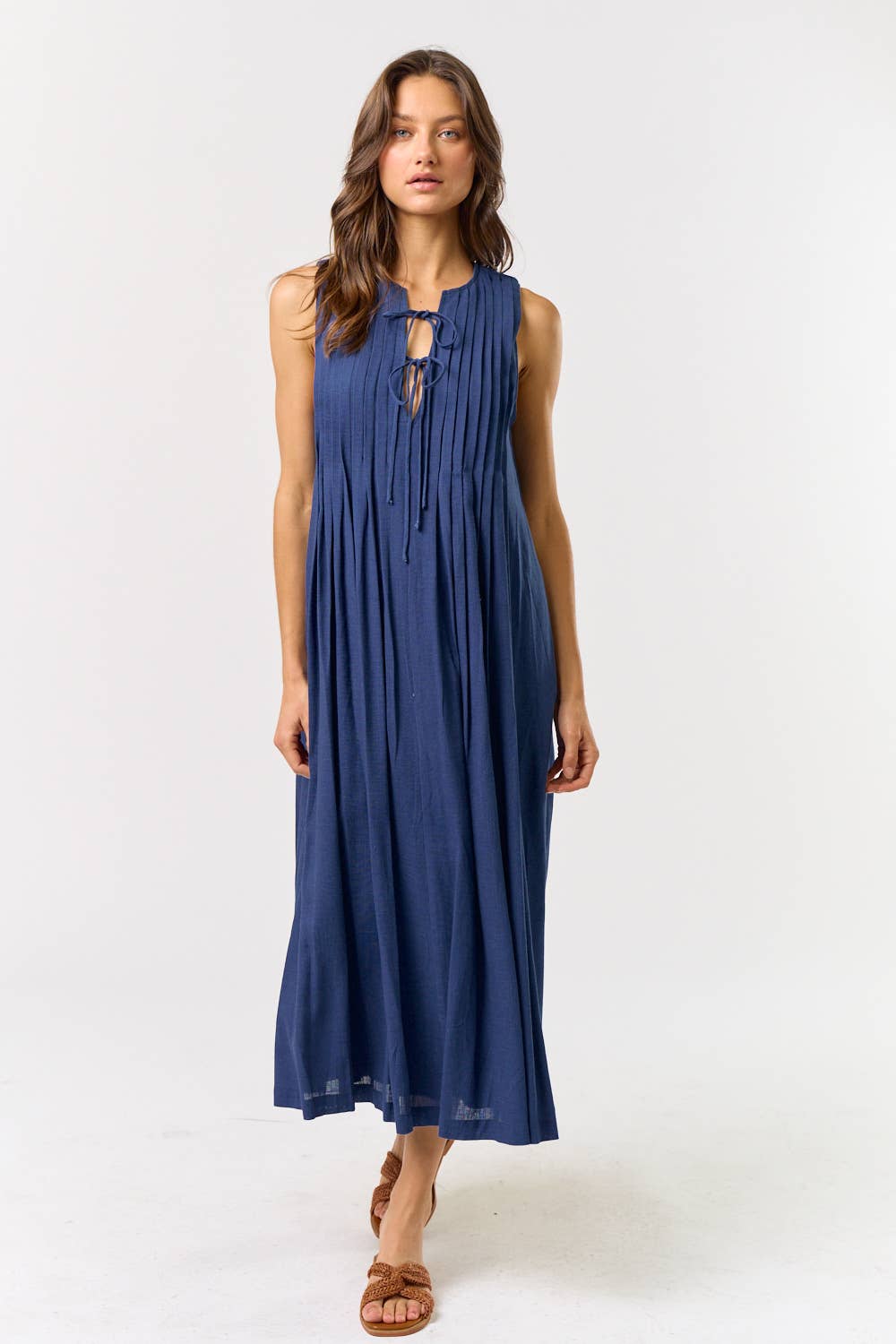 Sadie Tie Front Maxi Dress