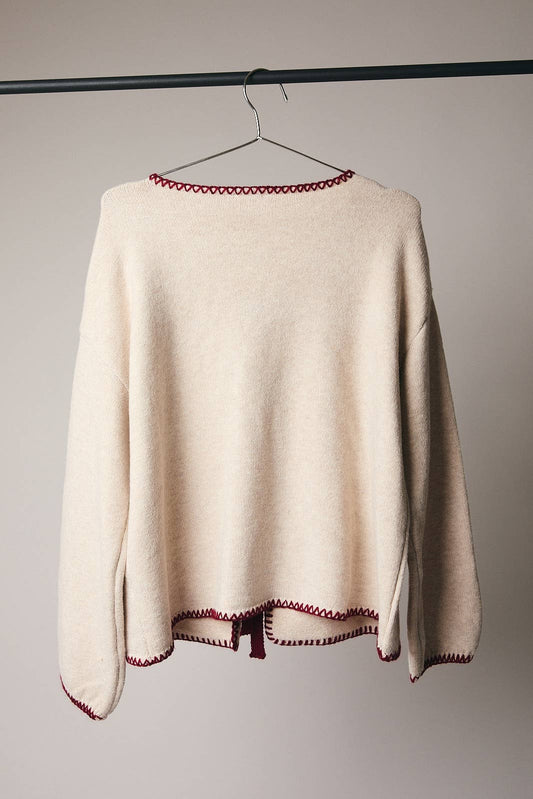 Front tie Sweater Cardigan