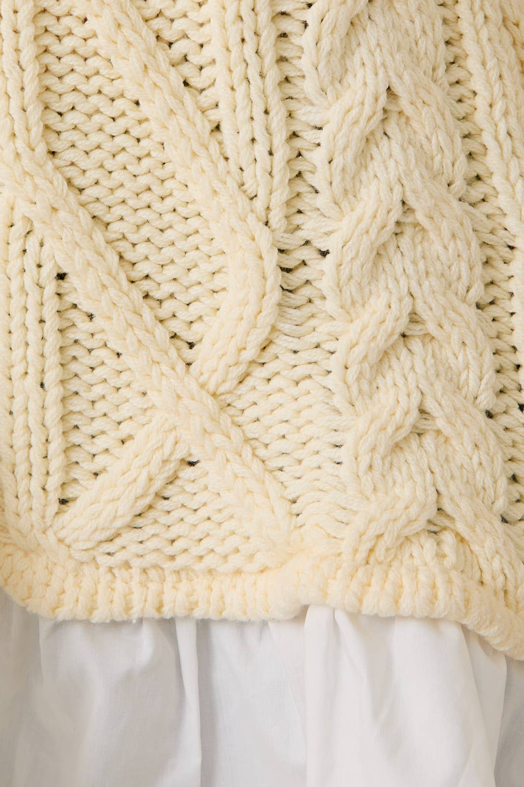 Ruffle Cable Knit