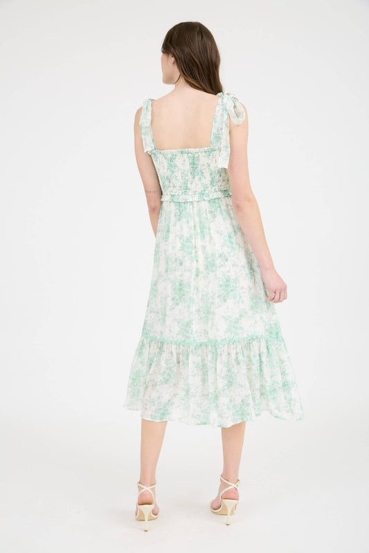 Georgia Bloom Smocked Midi Dress