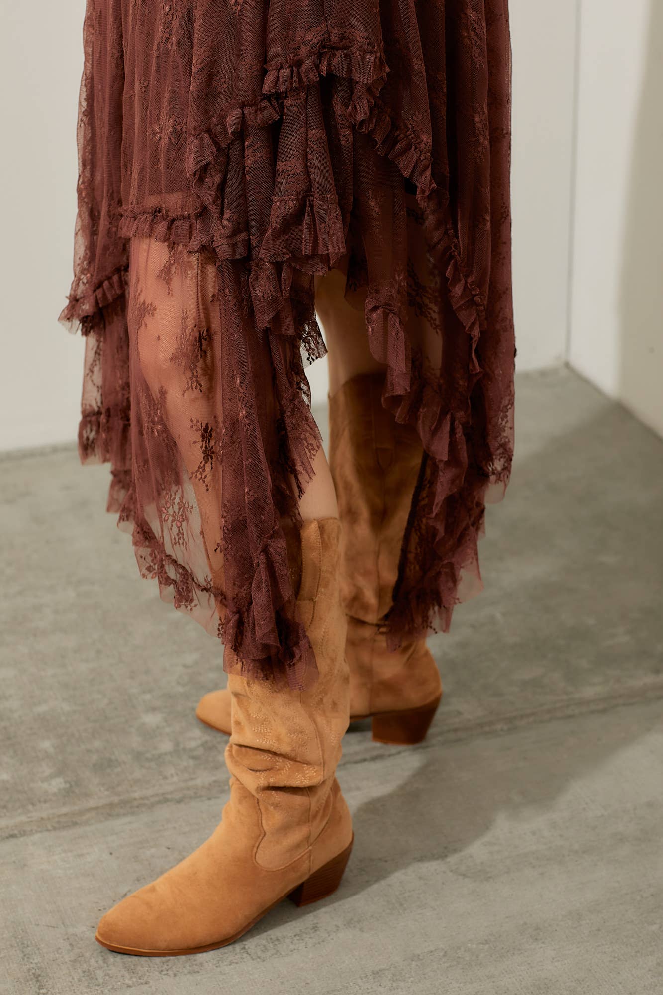 Casey Lace Detail Midi Dress