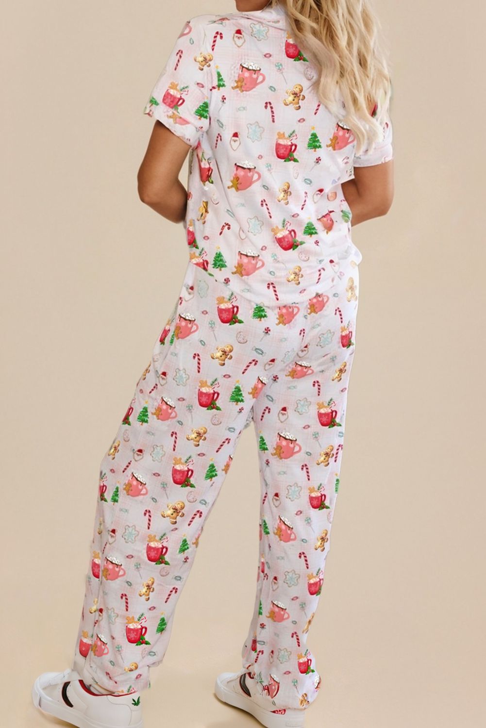 Christmas Print 2pcs Pajama Set