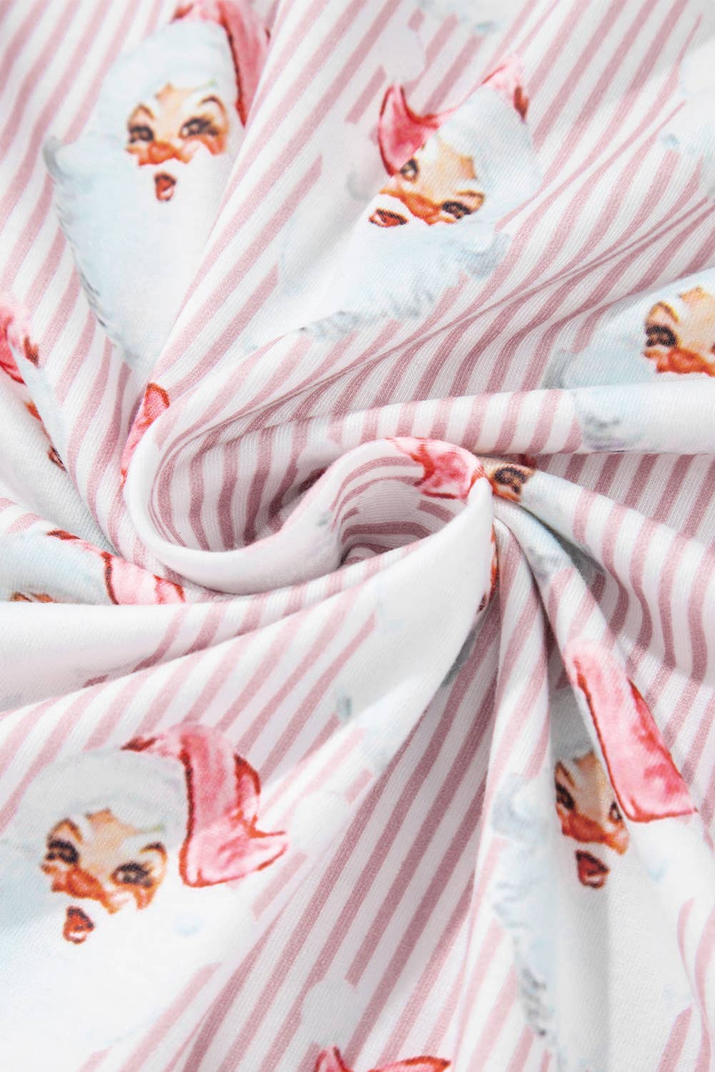 Santa Claus Striped 2pcs Lounge Set