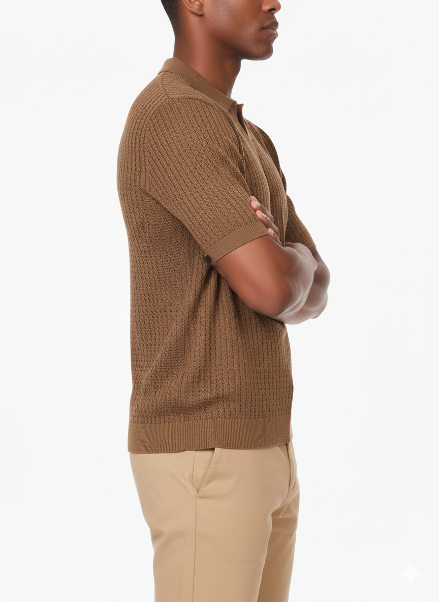Textured Polo Shirt