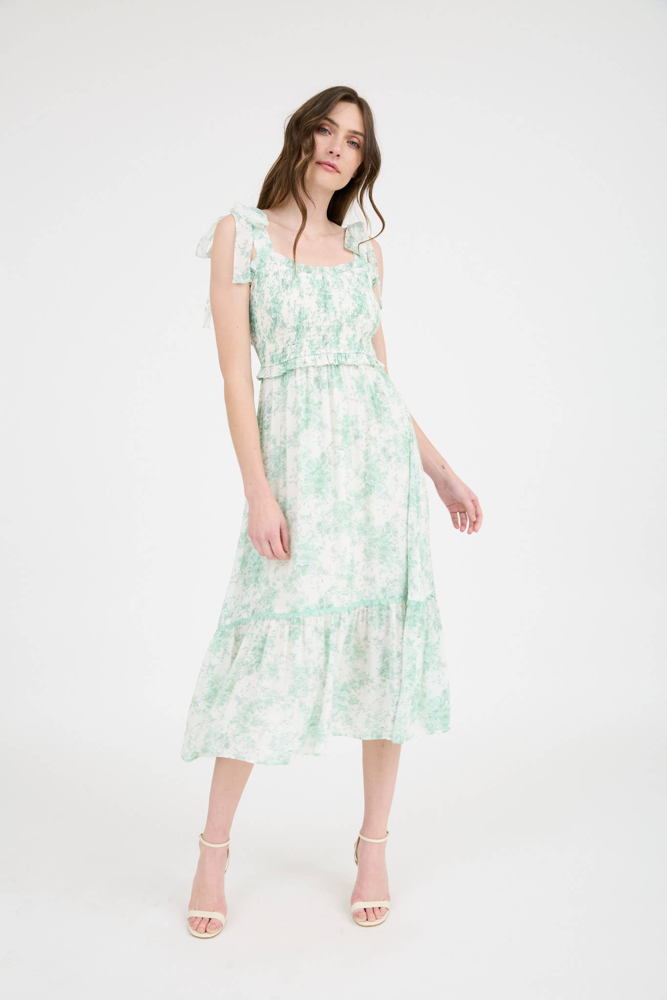 Georgia Bloom Smocked Midi Dress