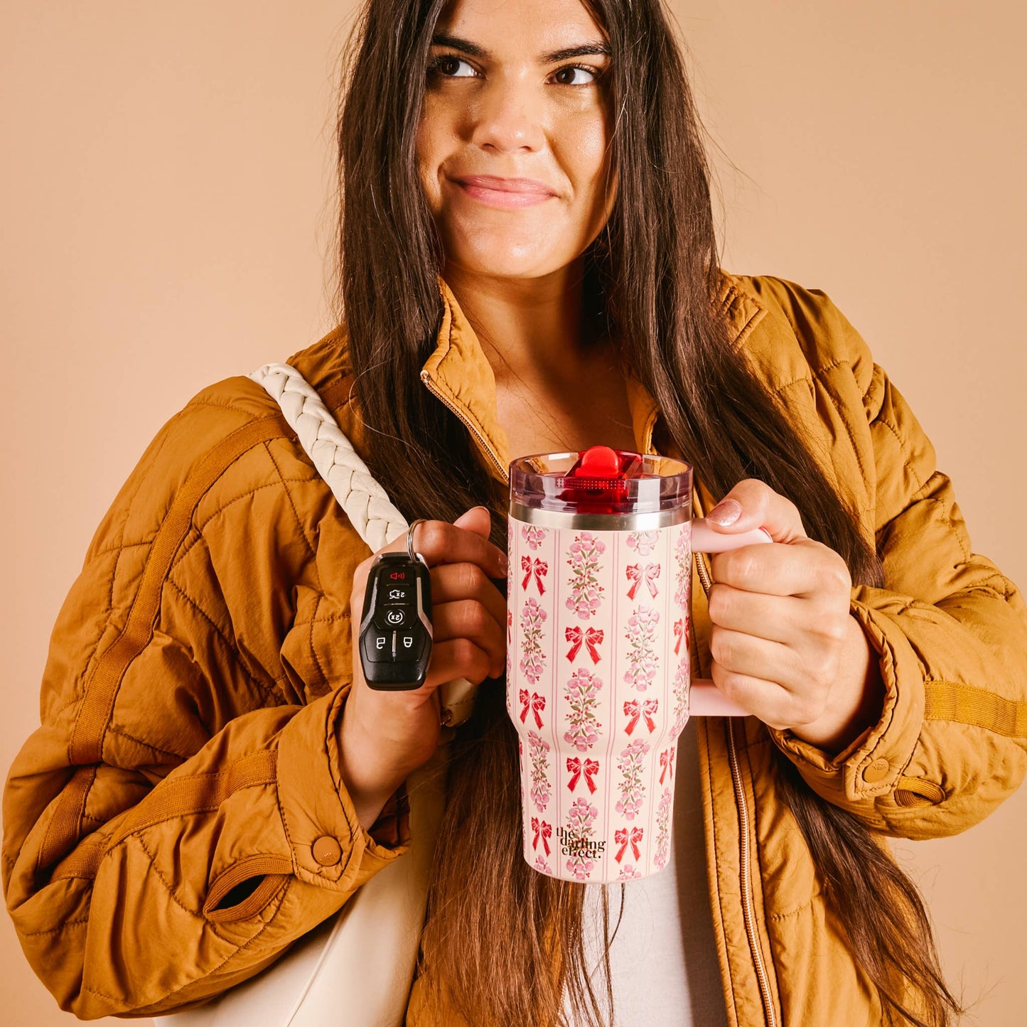 Lifestyle Flip Straw Tumbler-Oh So Merry
