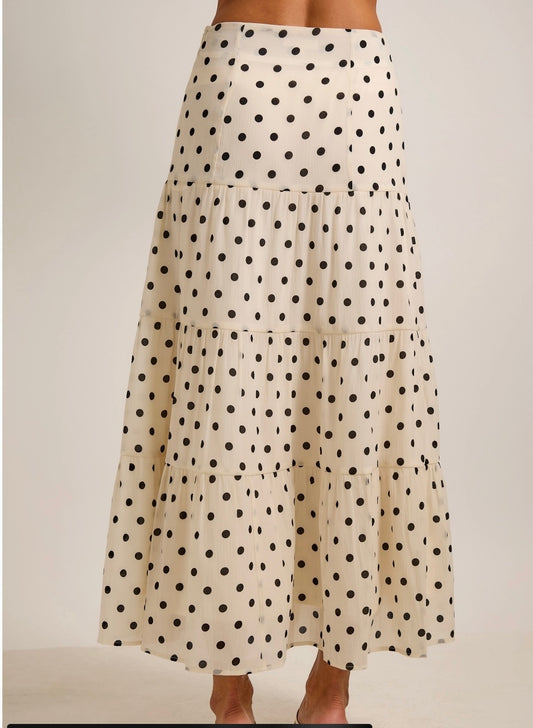 Lila Dot Maxi Skirt