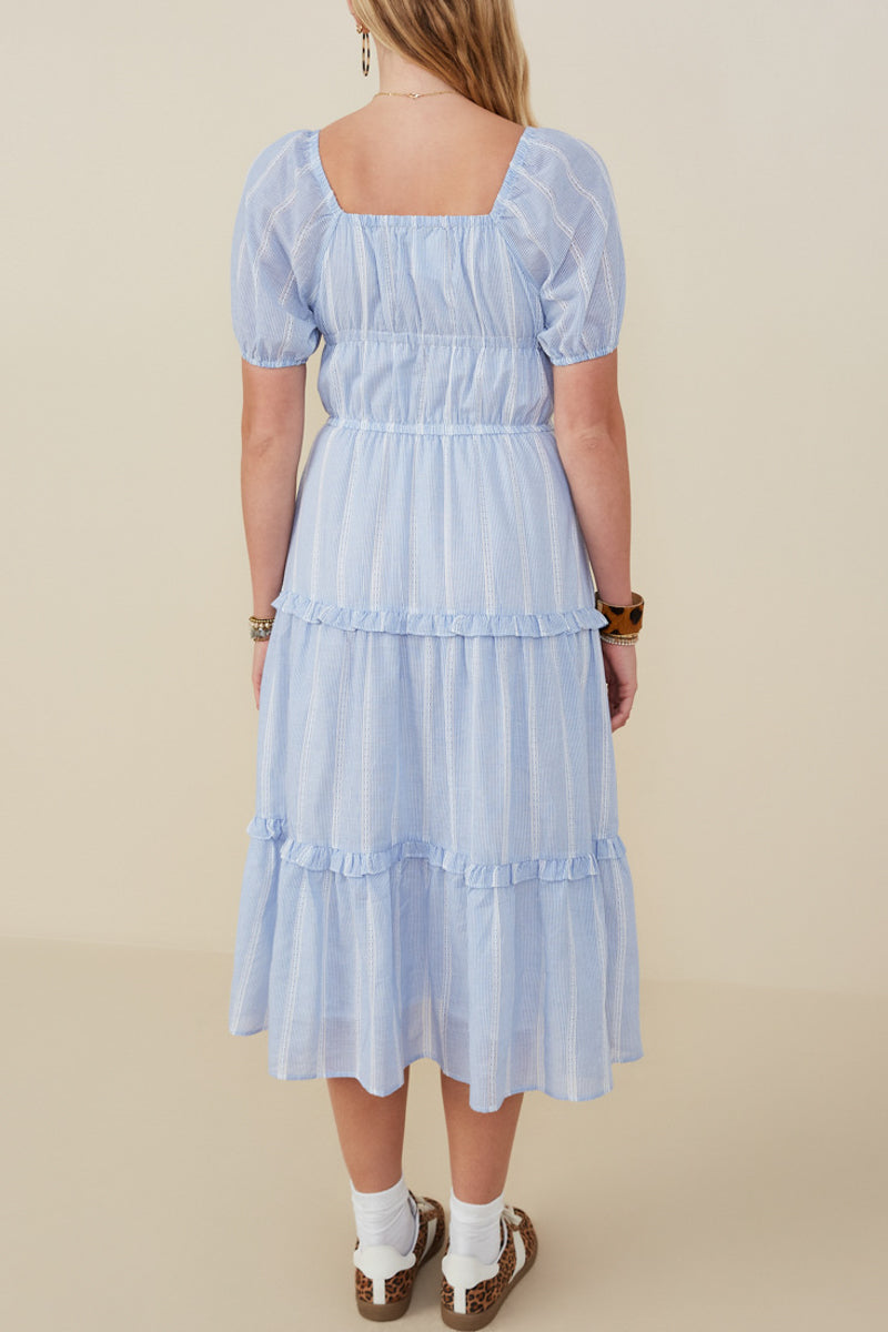 Sugar Lace Bow Detail Tiered Dress