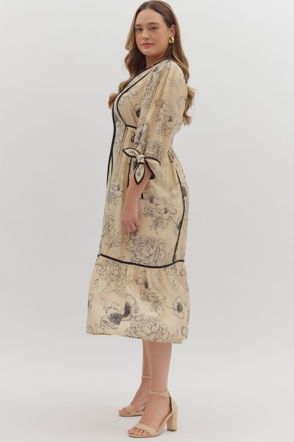 Botanical Bloom Midi Dress