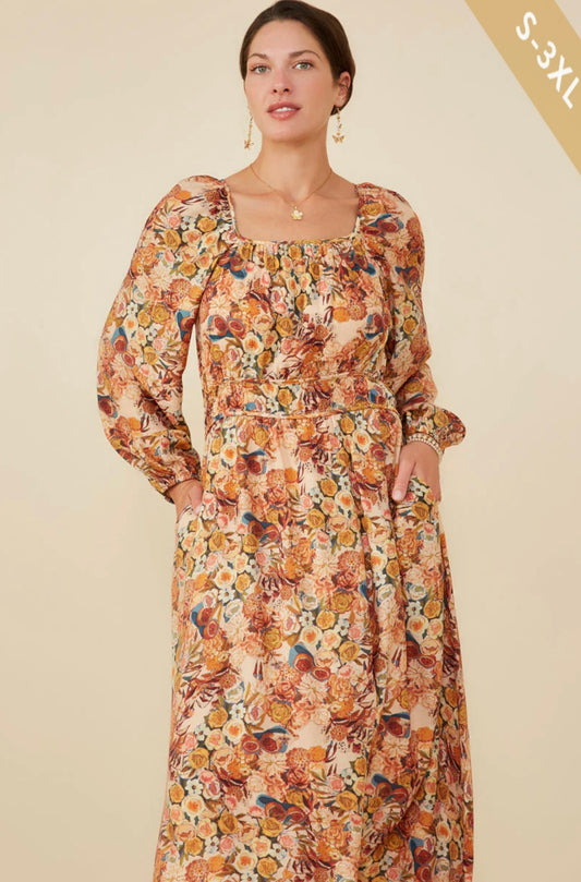 Juliette Floral Fruit Print Dress