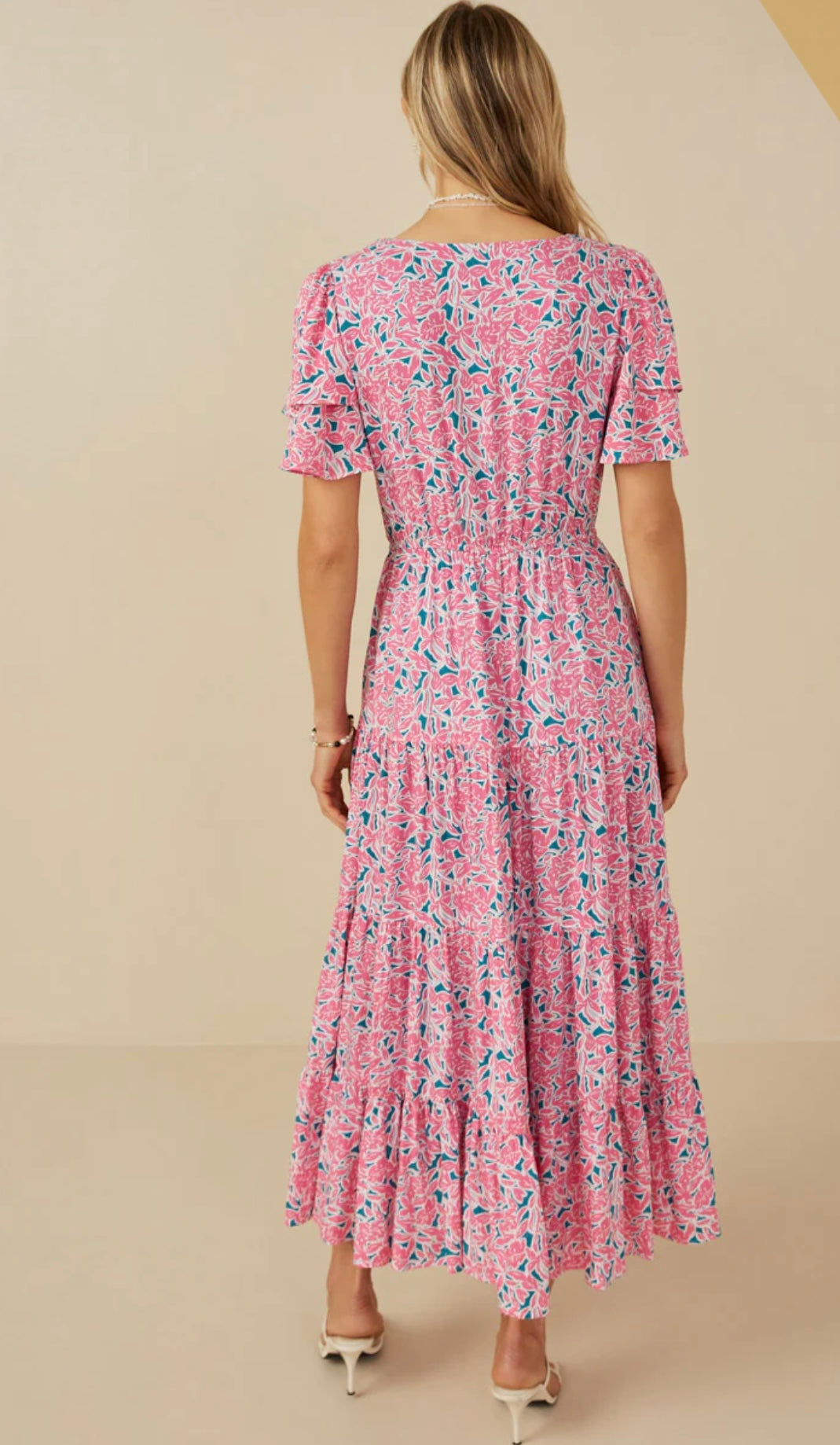 Willa Floral Layered Sleeve Dress