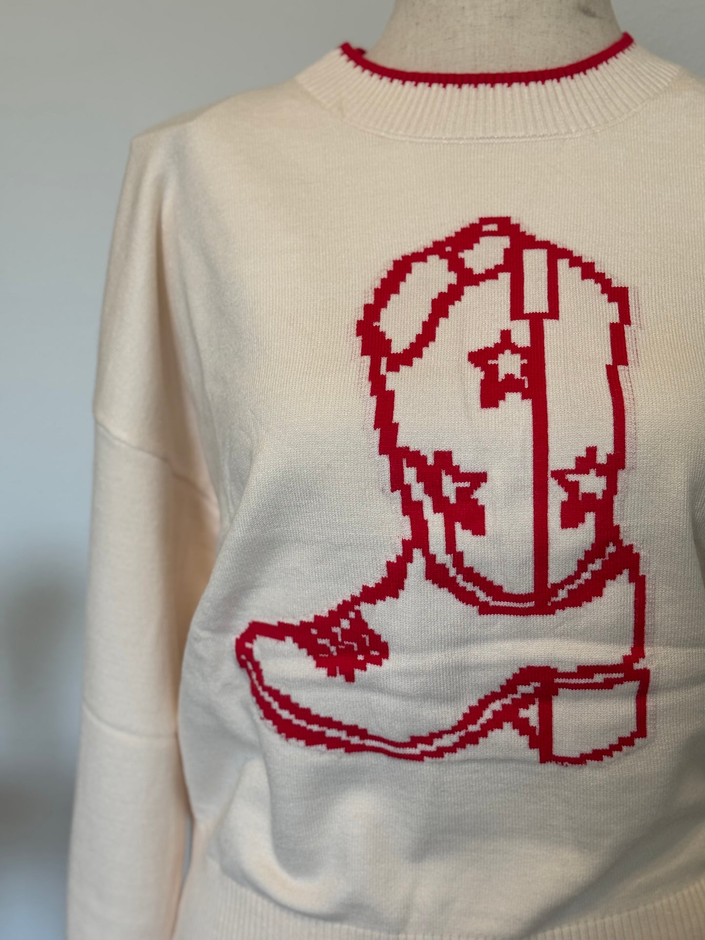 Pixel Cowgirl Sweater
