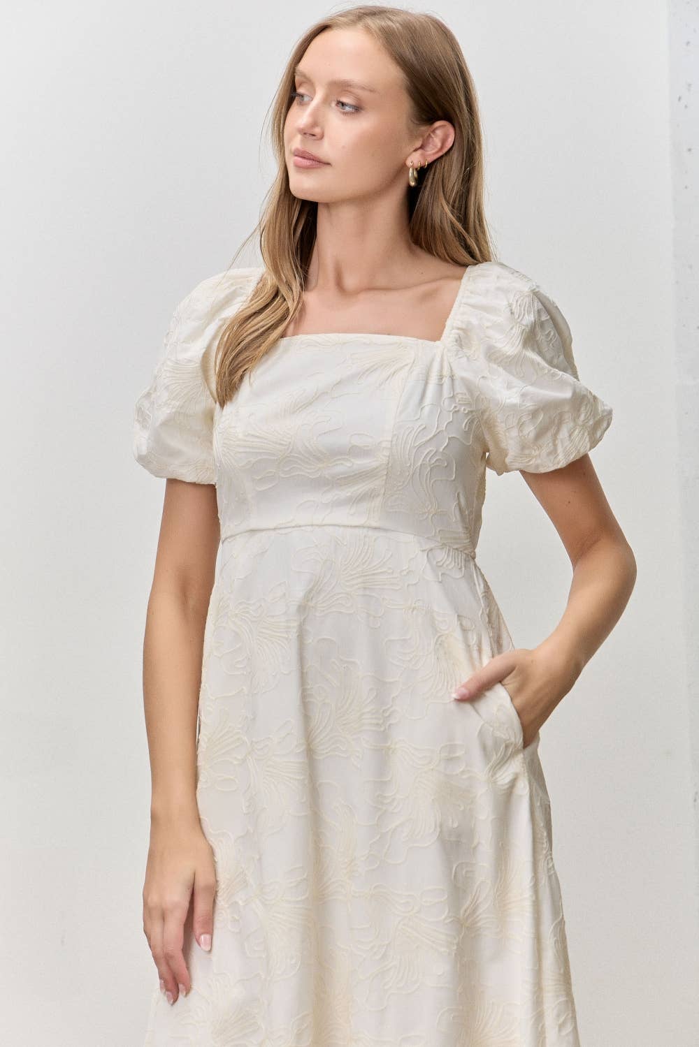 Elisabeth Embroidered Midi Dress