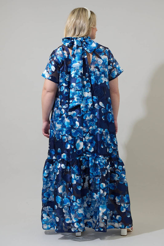 Abay Floral Organza Dress