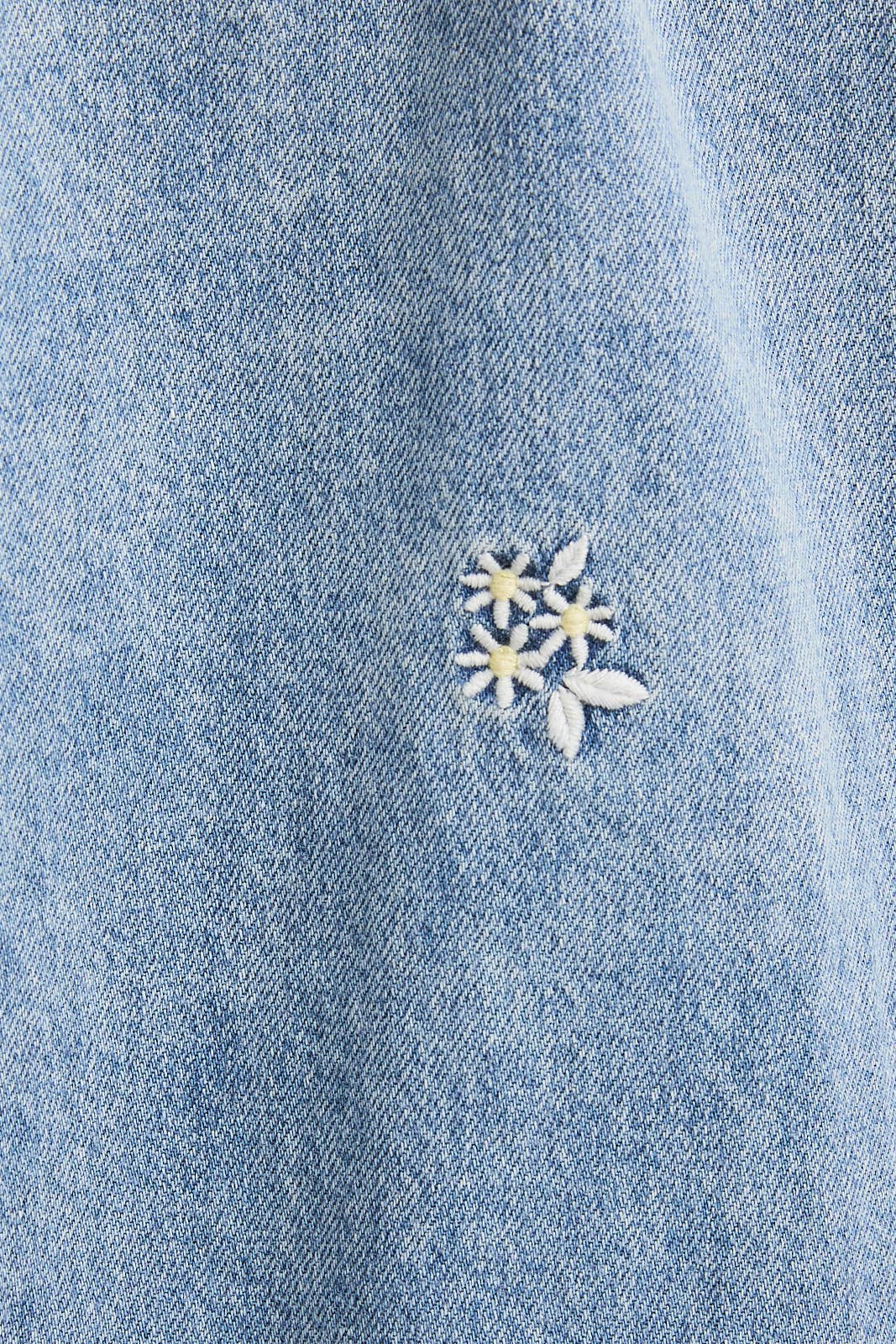 Bluebelle Bloom Embroidered Denim Dress