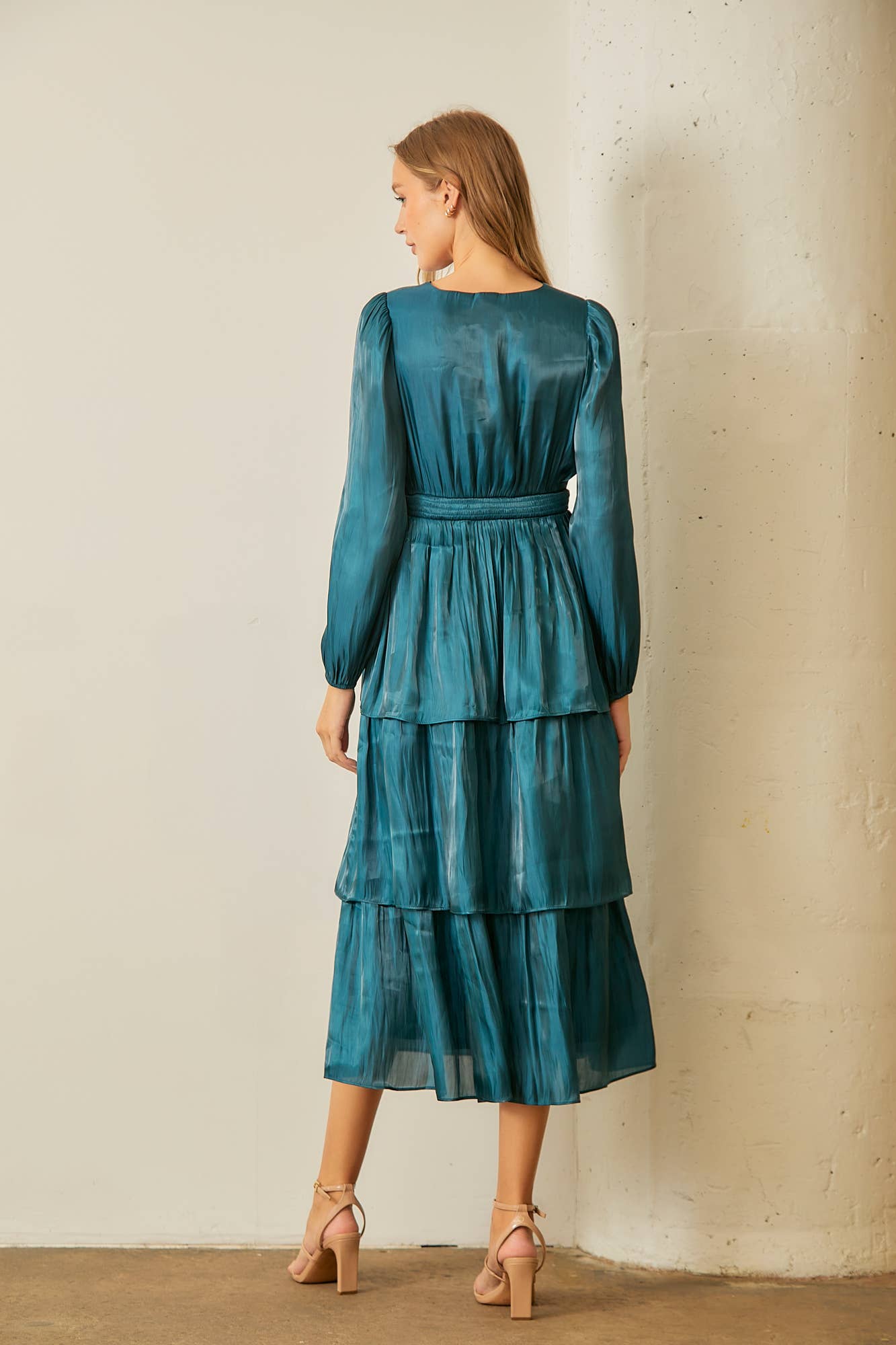 Elena Tiered Midi Dress