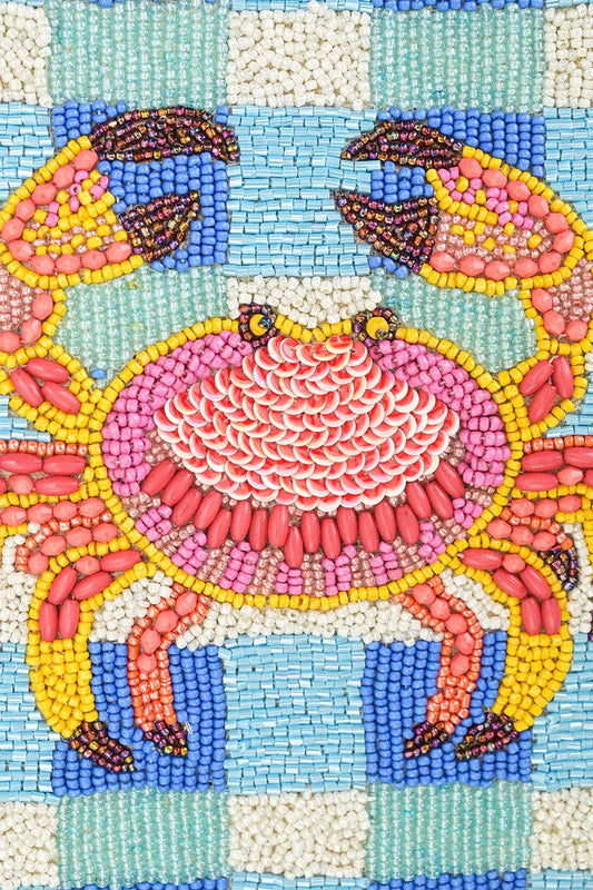 Crab It Beaded Midi Bag