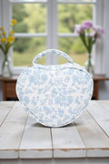 Sweetheart Travel Bag: Light Blue Orchids
