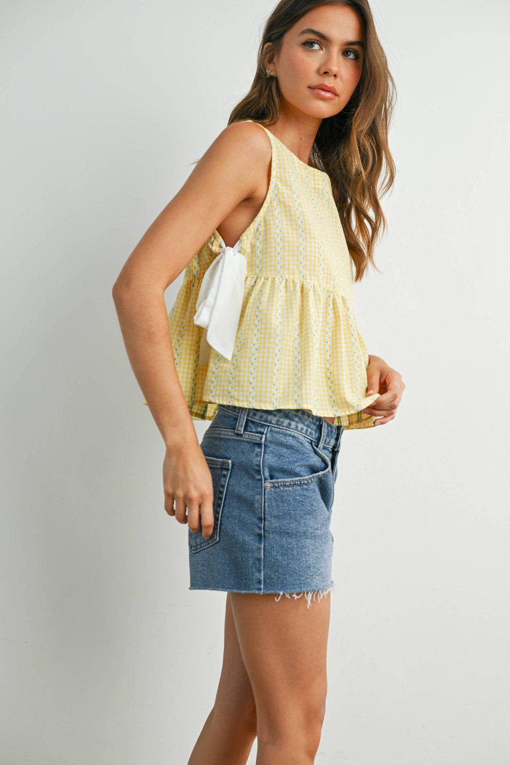 Sky Meadow Peplum Top