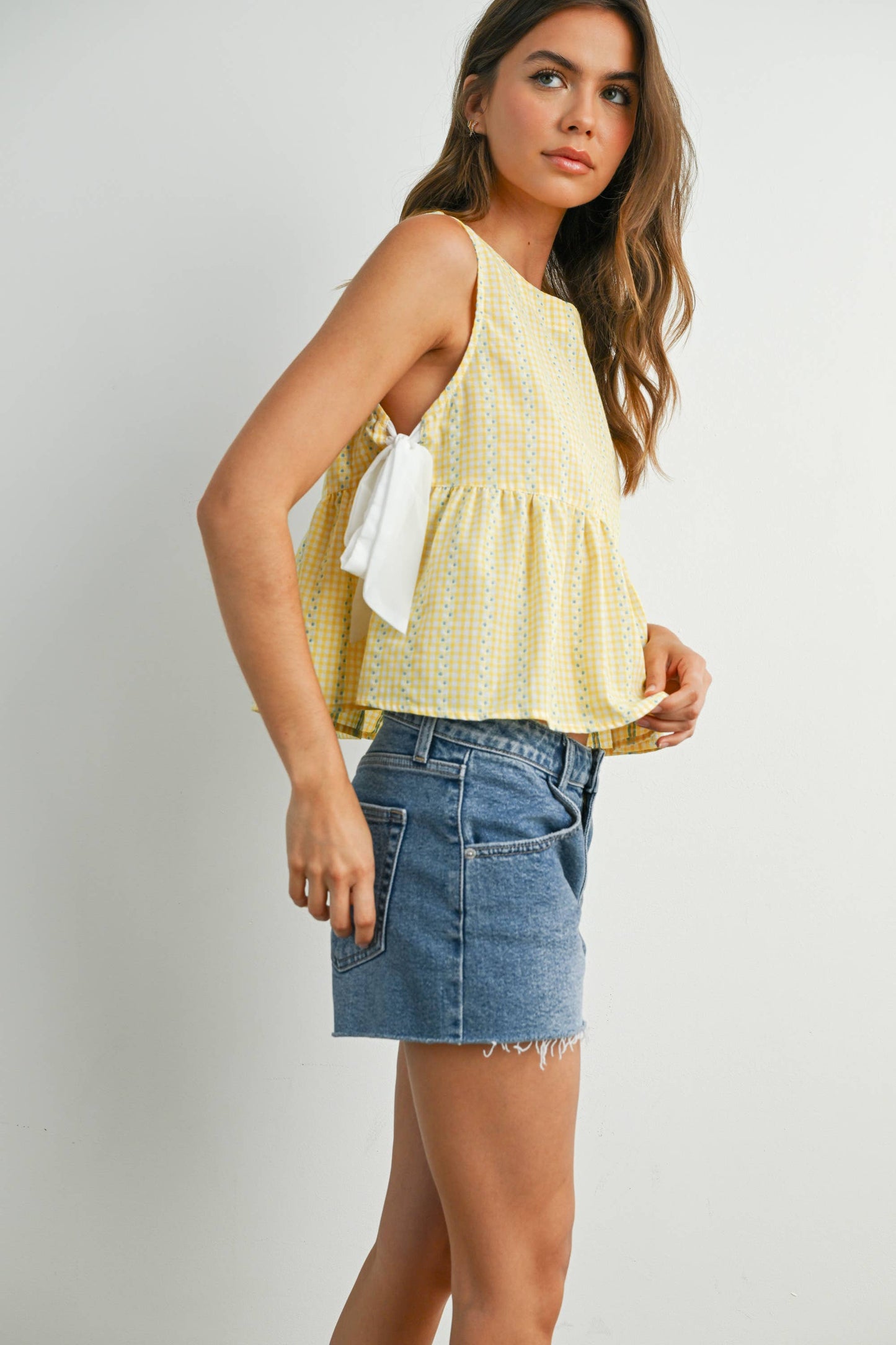 Sky Meadow Peplum Top