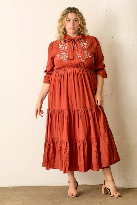 Garden Tie Midi Dress