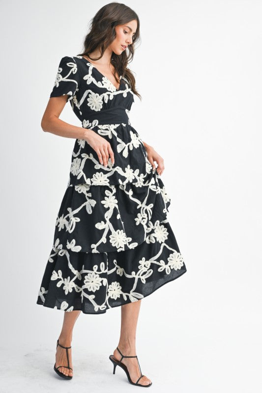 The Aurelia Embroidered Midi