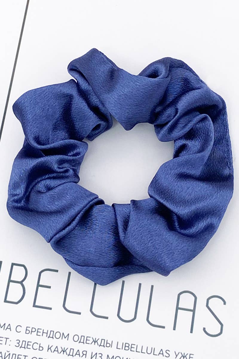 Minimalist solid color scrunchie