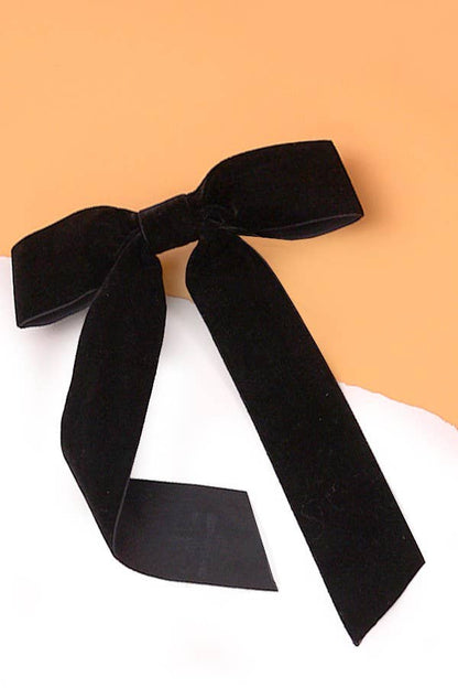 Velvet Bow Hair Clip