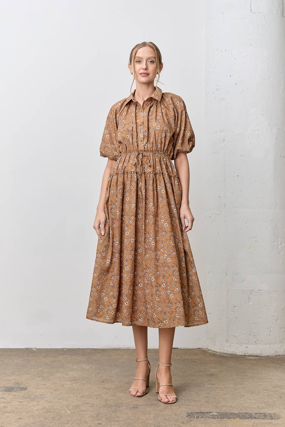 Lucille Floral Midi Dress