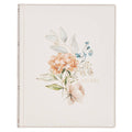KJV Large Print Note-Taking Bible – White Floral Faux Leather
