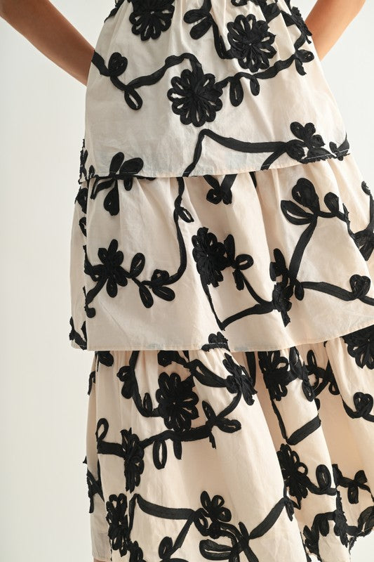 The Aurelia Embroidered Midi