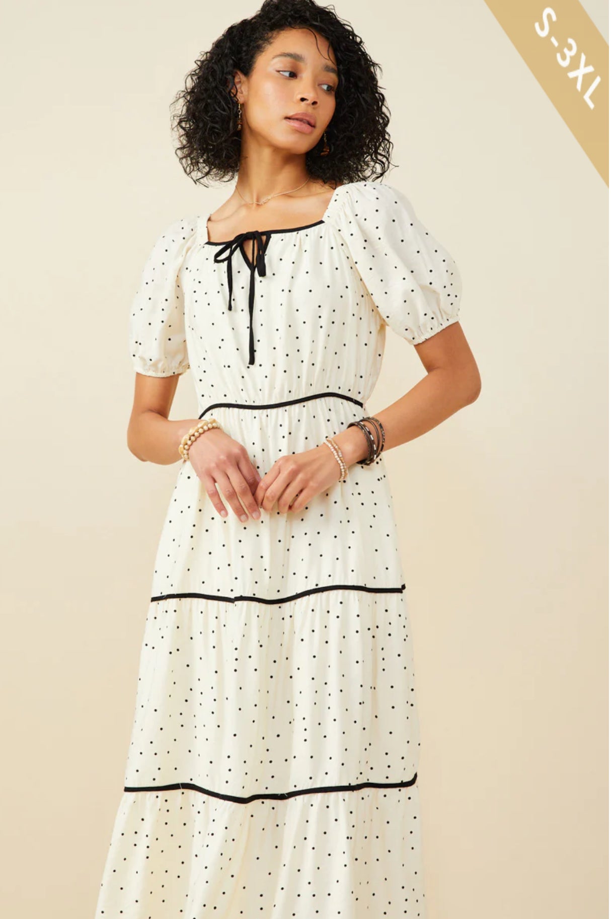 Polka Dot Maxi Dress