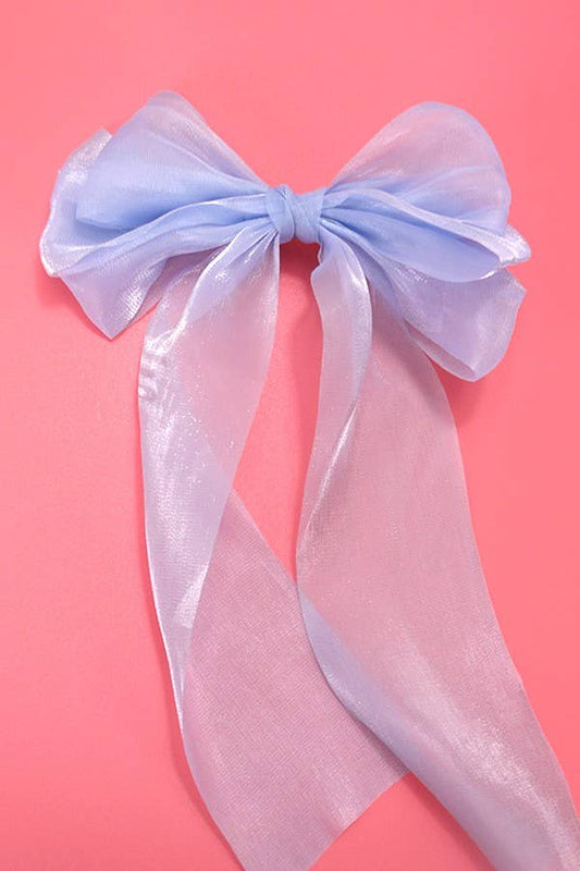 Organza Sheer Bow Hair Clip