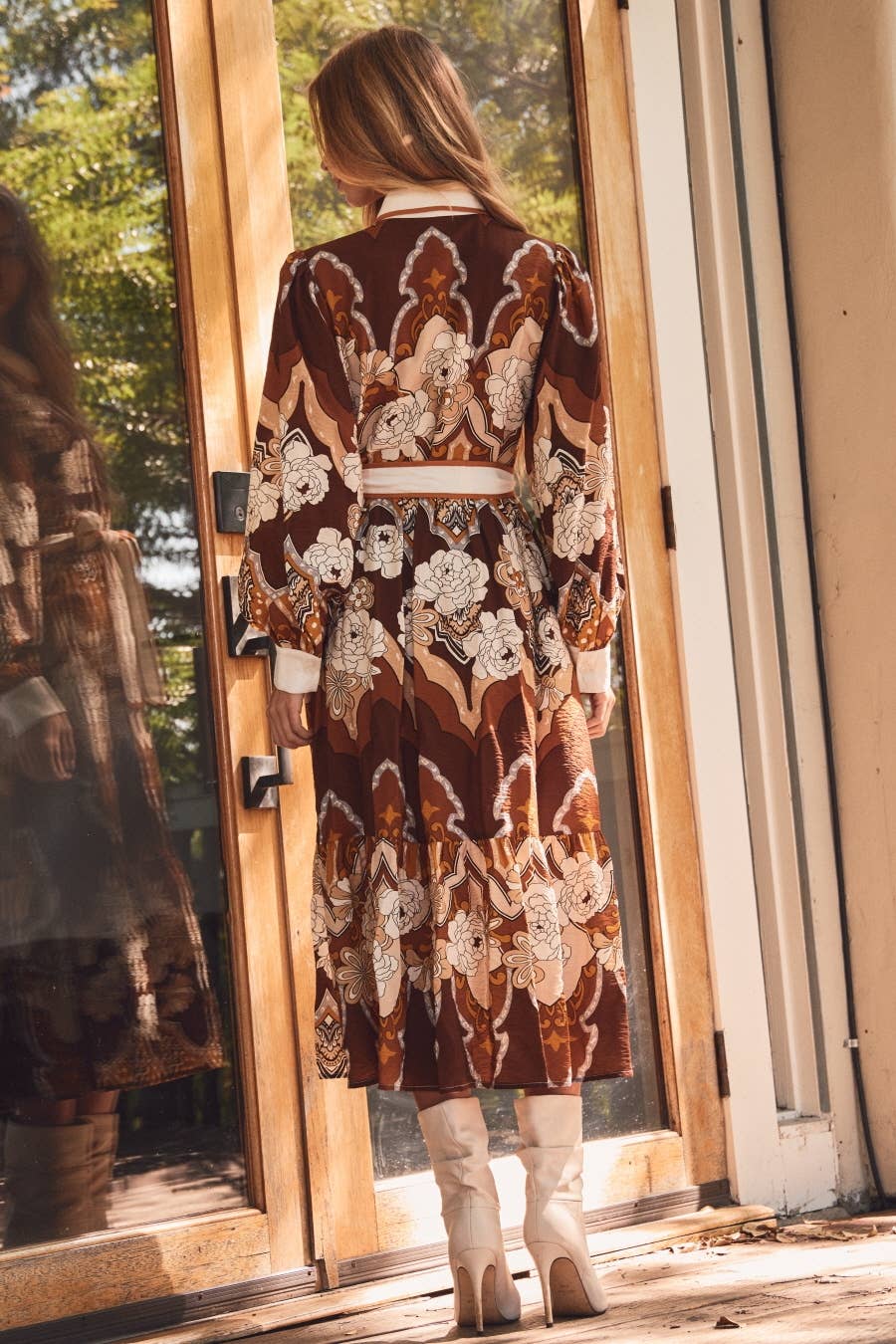 Josephine Retro Midi Dress