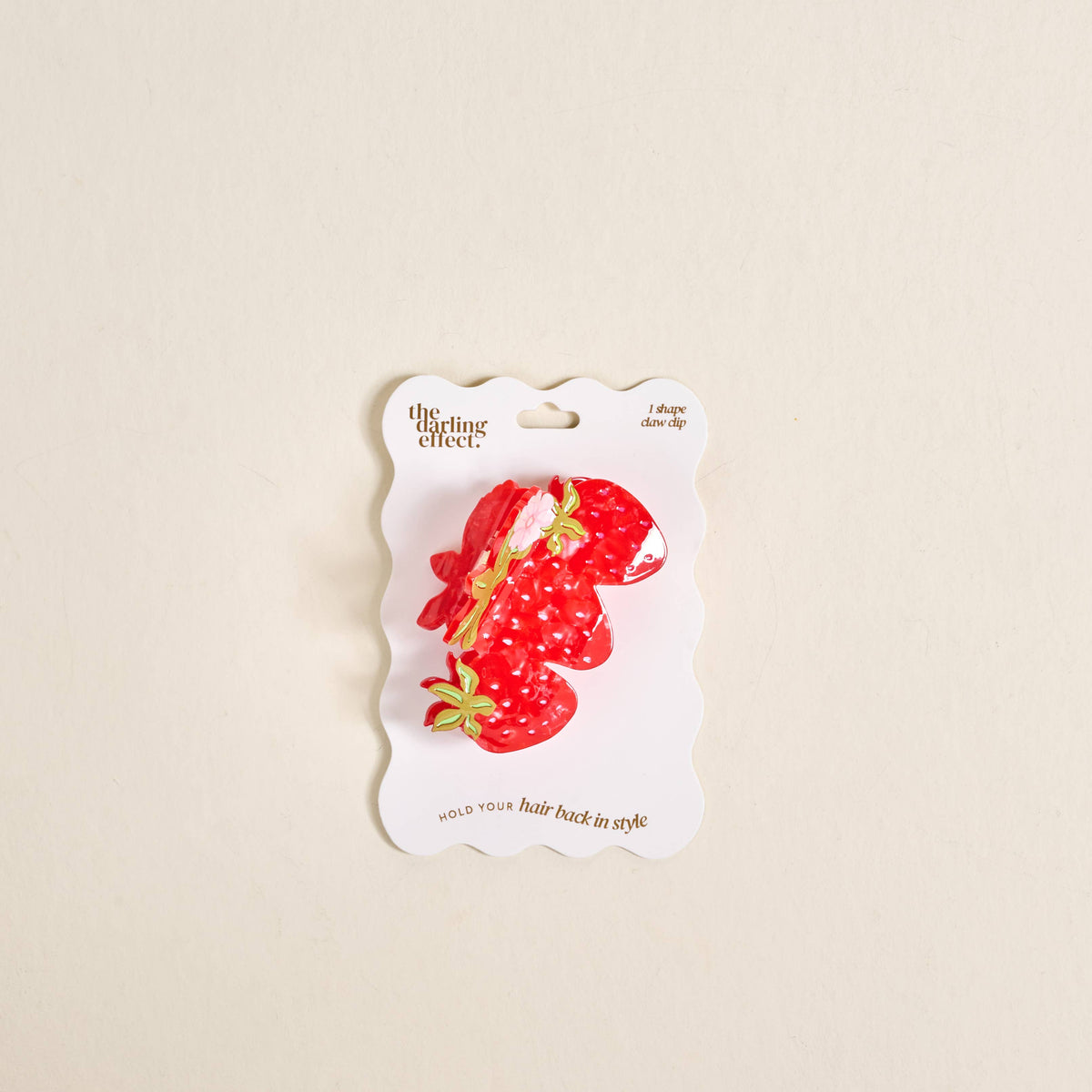 Strawberry Patch Claw Clip