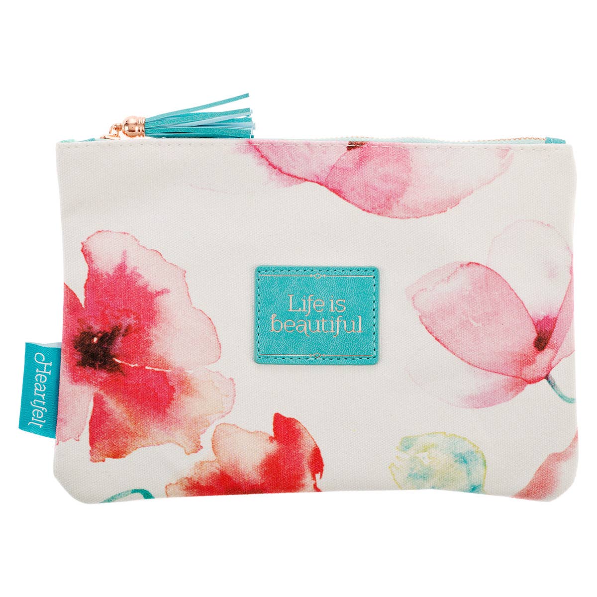 Life Is Beautiful Canvas Pouch