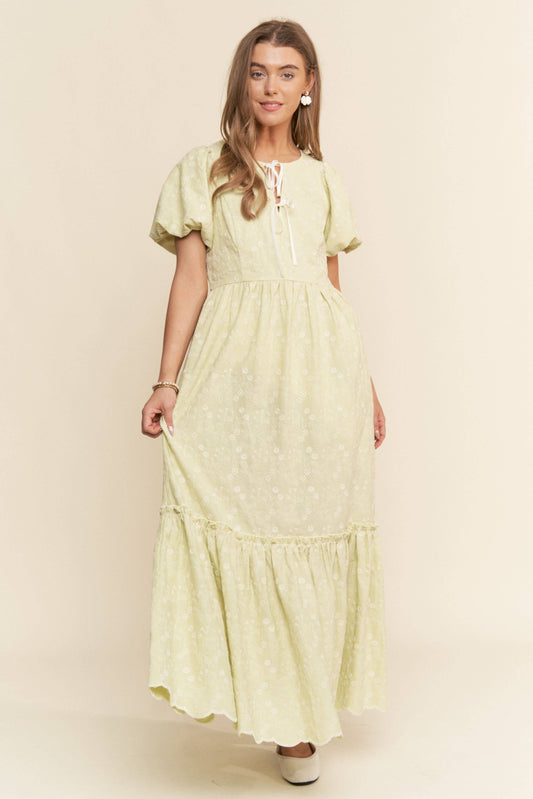 Tiana Floral Embroidered Dress