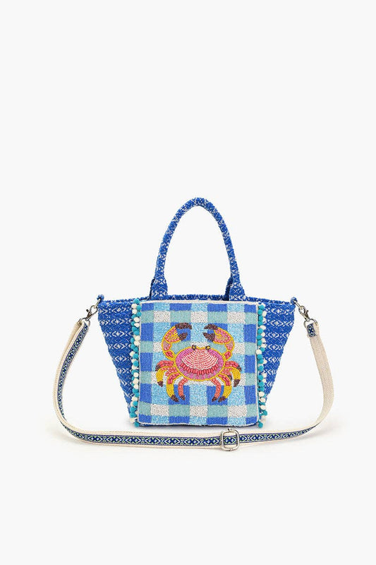Crab It Beaded Midi Bag