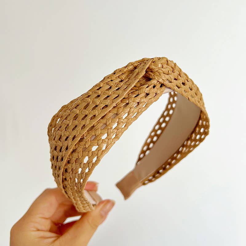 Woven Straw Headband