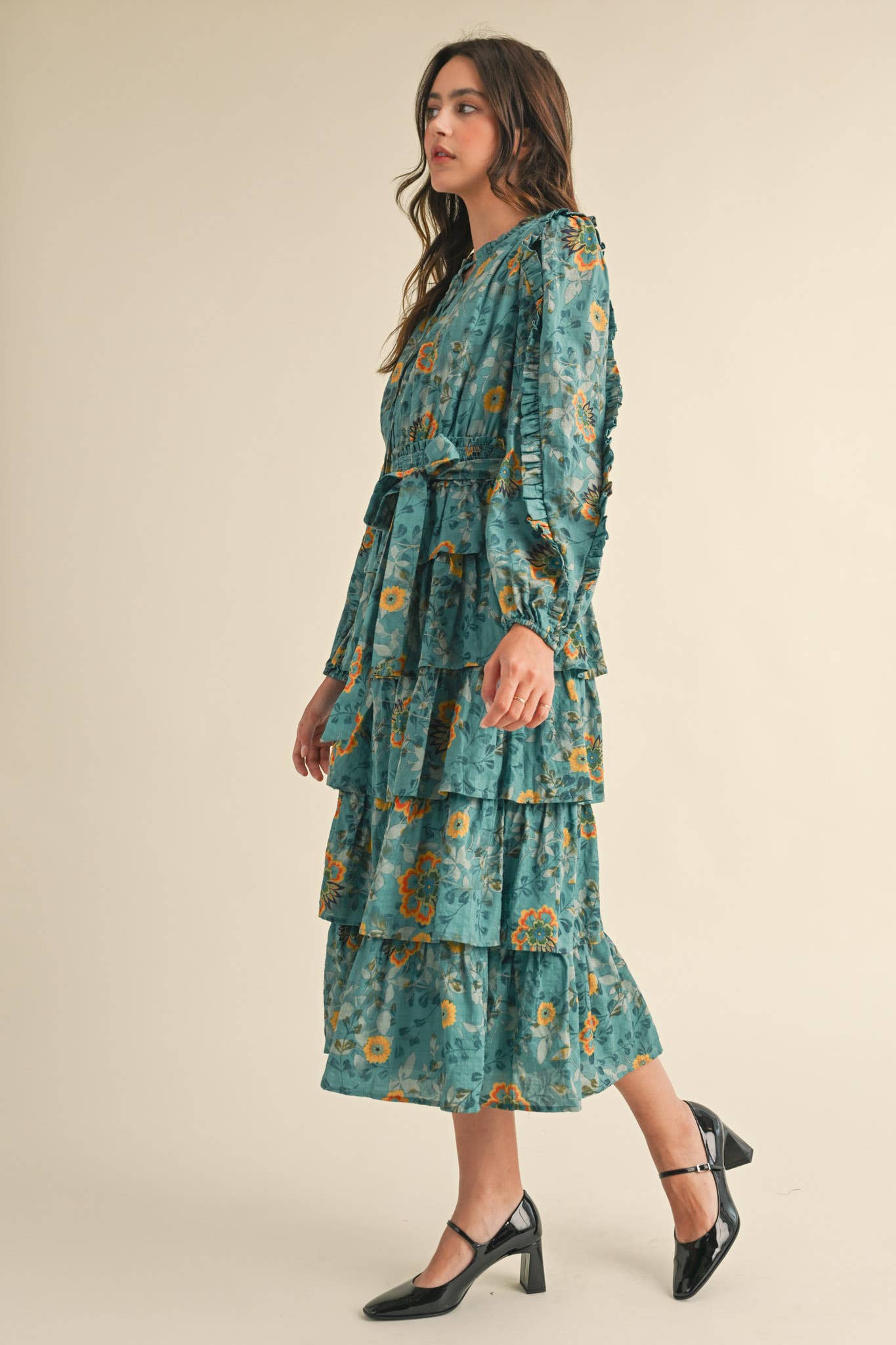 Turkish Bloom Midi Dress