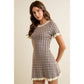 Maison Gingham Sweater Dress