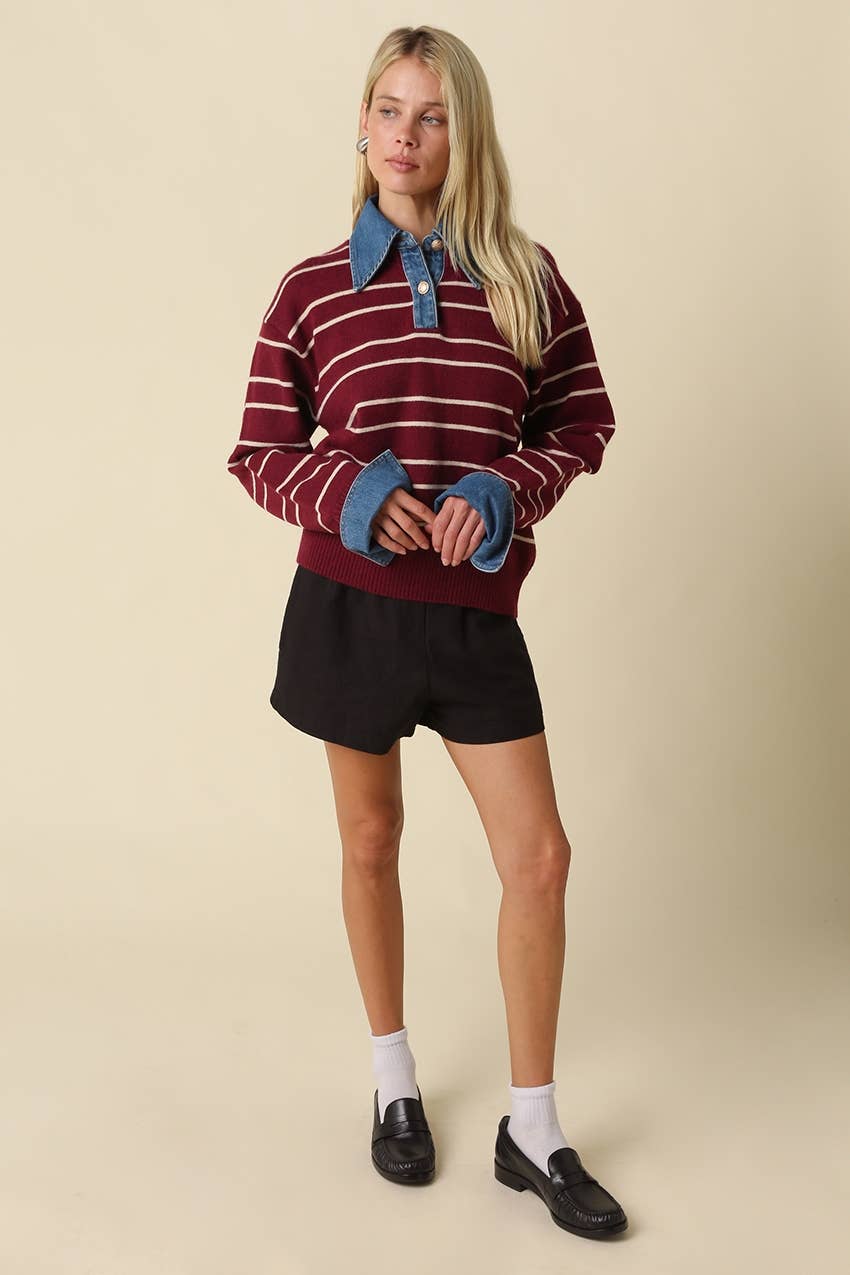 Hadley Striped Layered Sweater
