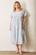 Isabella Embroidered Maxi Dress