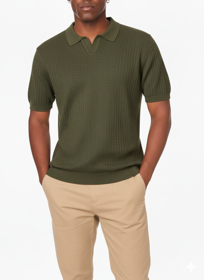 Textured Polo Shirt