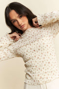Floral Long Sleeve Knit Top
