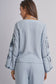 Shell Embroidered Tie Top
