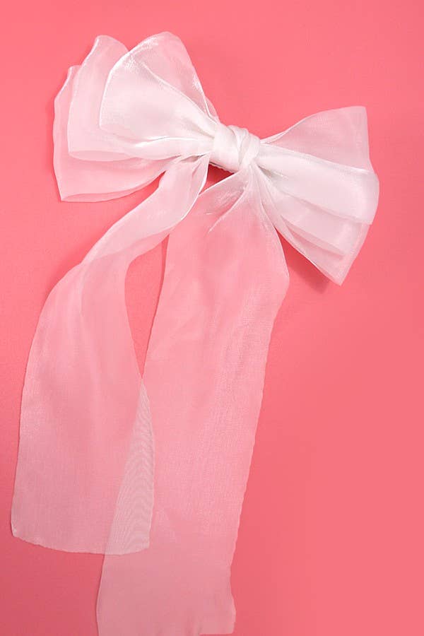 Organza Sheer Bow Hair Clip